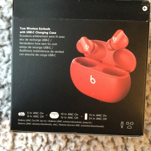 Beats Studio Buds True Wireless Noise Cancelling Earbuds - Picture 3 of 4